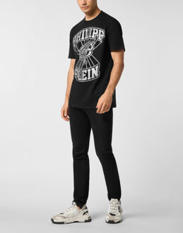Philipp Plein T-Shirt Ronde Hals Ss College Zwart