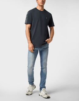 Philipp Plein T-Shirt Ronde Hals Ss Donkerblauw - 2XL