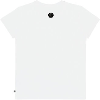 Philipp Plein T-Shirt Ronde Hals Ss - maat 14J / 164cm Wit