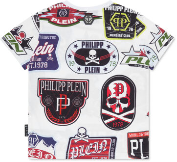 Philipp Plein T-Shirt Ronde Hals Ss - maat Wit