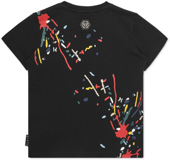 Philipp Plein T-Shirt Ronde Hals Ss - maat Zwart