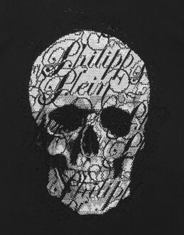 Philipp Plein T-Shirt Ronde Hals Ss Skull - maat 14J / 164cm Zwart