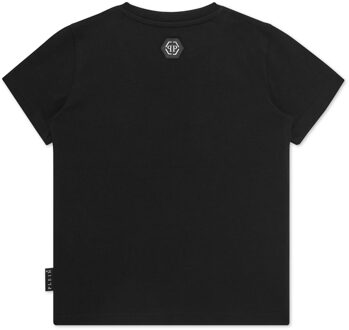 Philipp Plein T-Shirt Ronde Hals Ss Skull Zwart - 16J / 176cm