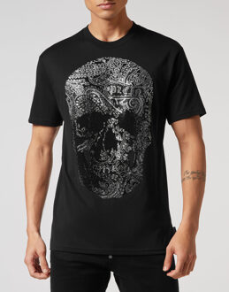 Philipp Plein T-Shirt Ronde Hals Ss Skull Zwart - 3XL