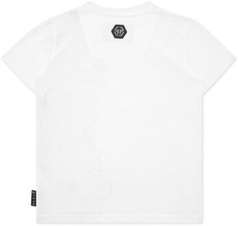 Philipp Plein T-Shirt Ronde Hals Ss Smile Wit - 8J / 128cm