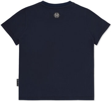 Philipp Plein T-Shirt Ronde Hals Ss Teddy Donkerblauw - 10J / 140cm