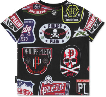 Philipp Plein T-Shirt Ronde Hals Ss Zwart - 14J / 164cm