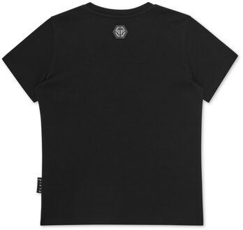 Philipp Plein T-Shirt Ronde Hals Ss Zwart - 16J / 176cm