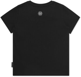 Philipp Plein T-Shirt Ronde Hals Ss Zwart - 16J / 176cm