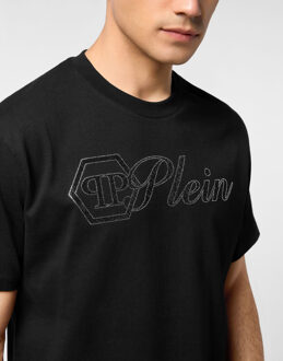 Philipp Plein T-Shirt Ronde Hals Ss Zwart