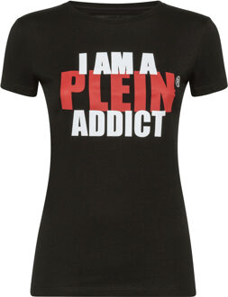 Philipp Plein T-Shirt Ronde Hals Statement Zwart - XS