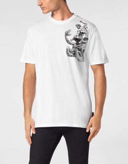 Philipp Plein T-Shirt Ronde Hals Tattoo Wit - 2XL