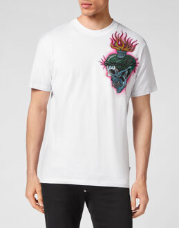 Philipp Plein T-Shirt Ronde Hals Tattoo Wit - 3XL