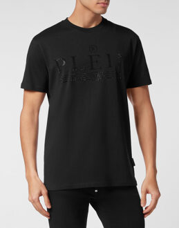 Philipp Plein T-Shirt Ronde Hals Tattoo Zwart - XL