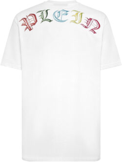 Philipp Plein T-Shirt Ronde Hals Teddy - maat Wit