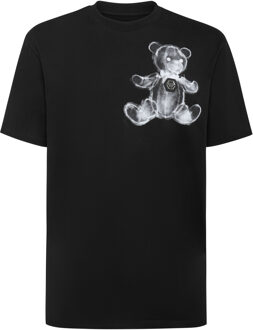 Philipp Plein T-Shirt Ronde Hals Teddy Zwart - 2XL