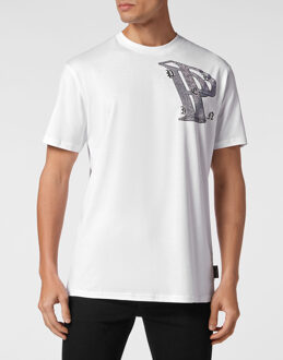Philipp Plein T-Shirt Ronde Hals Wit - 3XL