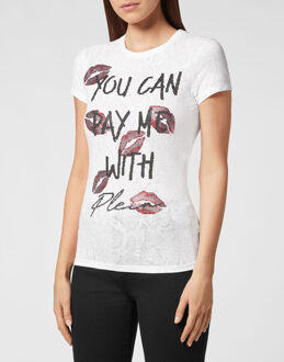 Philipp Plein T-Shirt Ronde Hals Wit - M