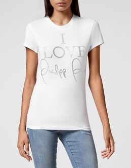 Philipp Plein T-Shirt Ronde Hals Wit - S