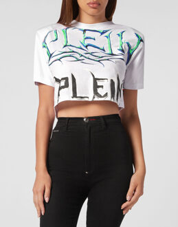Philipp Plein T-Shirt Ronde Hals Wit - S