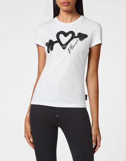 Philipp Plein T-Shirt Ronde Hals Wit - XS