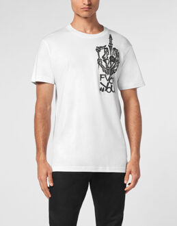 Philipp Plein T-Shirt Ronde Hals Wit