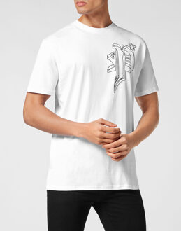 Philipp Plein T-Shirt Ronde Hals Wit
