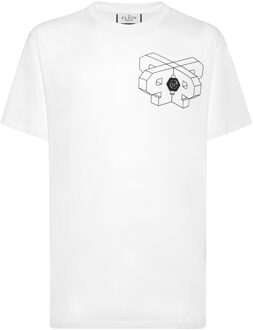 Philipp Plein T-Shirt Ronde Hals Wit