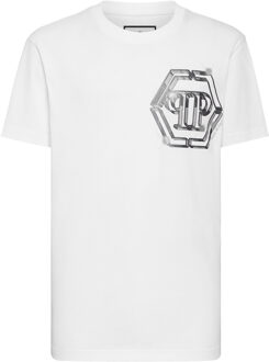 Philipp Plein T-Shirt Ronde Hals Wit