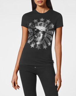 Philipp Plein T-Shirt Ronde Hals Zwart - L
