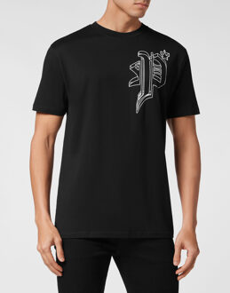 Philipp Plein T-Shirt Ronde Hals Zwart/Veelkleurig - 3XL