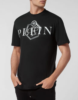 Philipp Plein T-Shirt Ronde Hals Zwart/wit