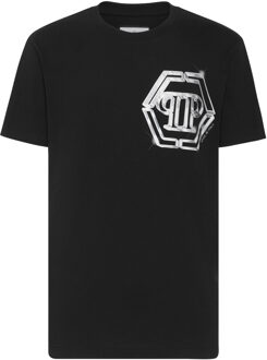 Philipp Plein T-Shirt Ronde Hals Zwart