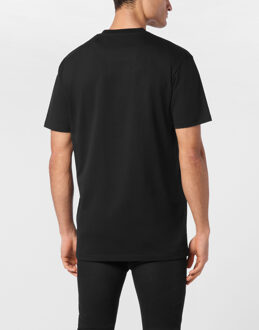 Philipp Plein T-Shirt Round Neck Ss Duck Chest Zwart