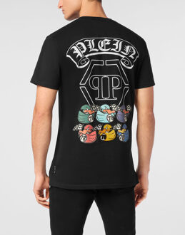 Philipp Plein T-Shirt Round Neck Ss Gothic Duck Zwart