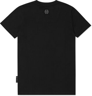 Philipp Plein T-Shirt Round Neck Ss - maat 12J / 152cm Zwart