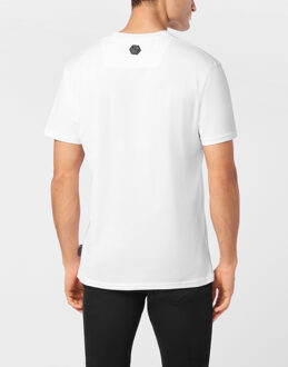 Philipp Plein T-Shirt Round Neck Ss Plein Stemma Wit