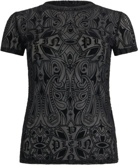 Philipp Plein T-Shirt Sexy Zuiver Gothic Plein Zwart - M