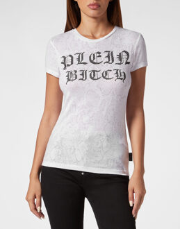Philipp Plein T-Shirt Slim Fit Gothic Plein Wit