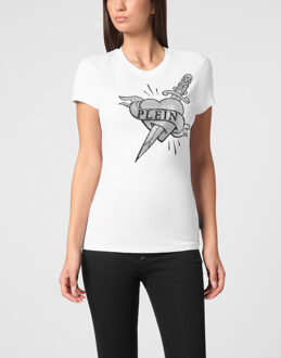 Philipp Plein T-Shirt Slim Fit Love - maat S Wit