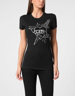 Philipp Plein T-Shirt Slim Fit Love Zwart - M