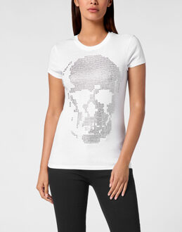 Philipp Plein T-Shirt Slim Fit Skull - maat S Wit
