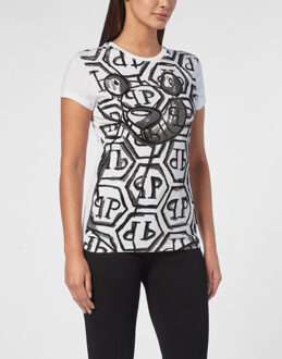 Philipp Plein T-Shirt Slim Fit Teddy Wit