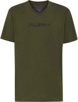 Philipp Plein T-Shirt V-Hals Groen