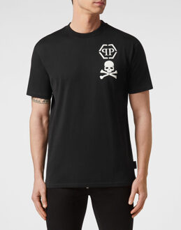 Philipp Plein T-Shirt V-Hals Skull Zwart