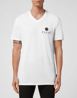 Philipp Plein T-Shirt V-Hals Wit - S