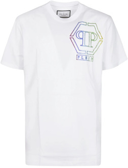 Philipp Plein T-Shirts Philipp Plein , White , Heren - 2Xl,Xl,L,M,S