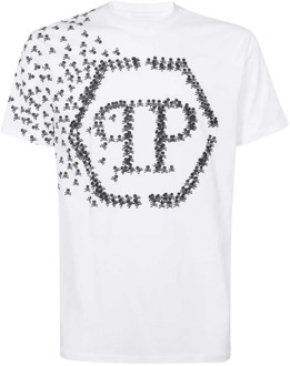 Philipp Plein T-Shirts Philipp Plein , White , Heren - M