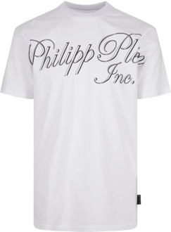 Philipp Plein T-Shirts Philipp Plein , White , Heren - Xl,L,M,S