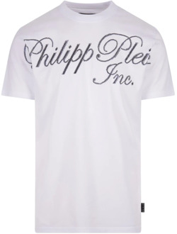 Philipp Plein T-Shirts Philipp Plein , White , Heren - Xl,L,M,S